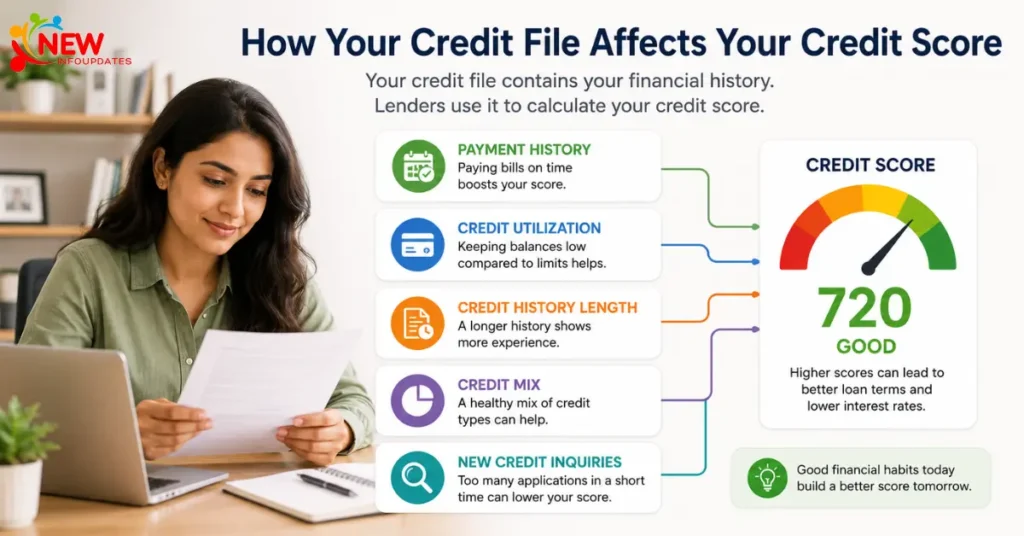 How Your Credit File Affects Your Credit Score

